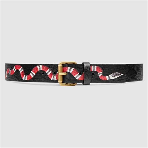 men's gucci snake belt|Gucci snakeskin belt.